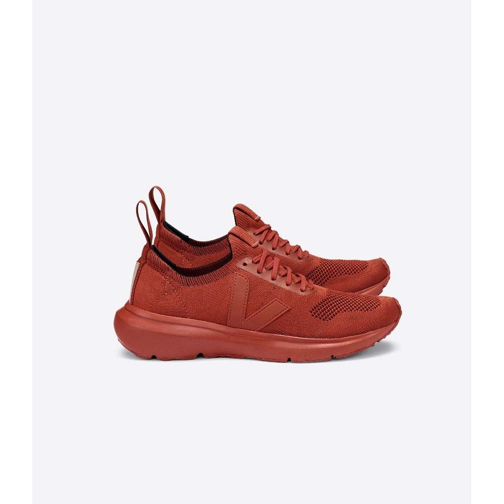 παπουτσια για τρεξιμο ανδρικα Veja V-KNIT VEJA X RICK OWENS FULL RUST κοκκινα | GR 158AHK